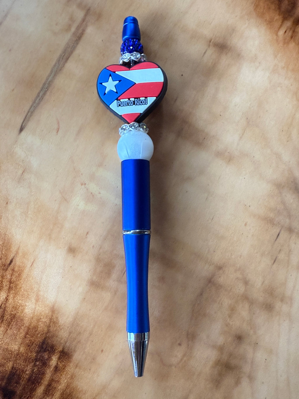 Beaded Pens ~Puerto Rico Pride