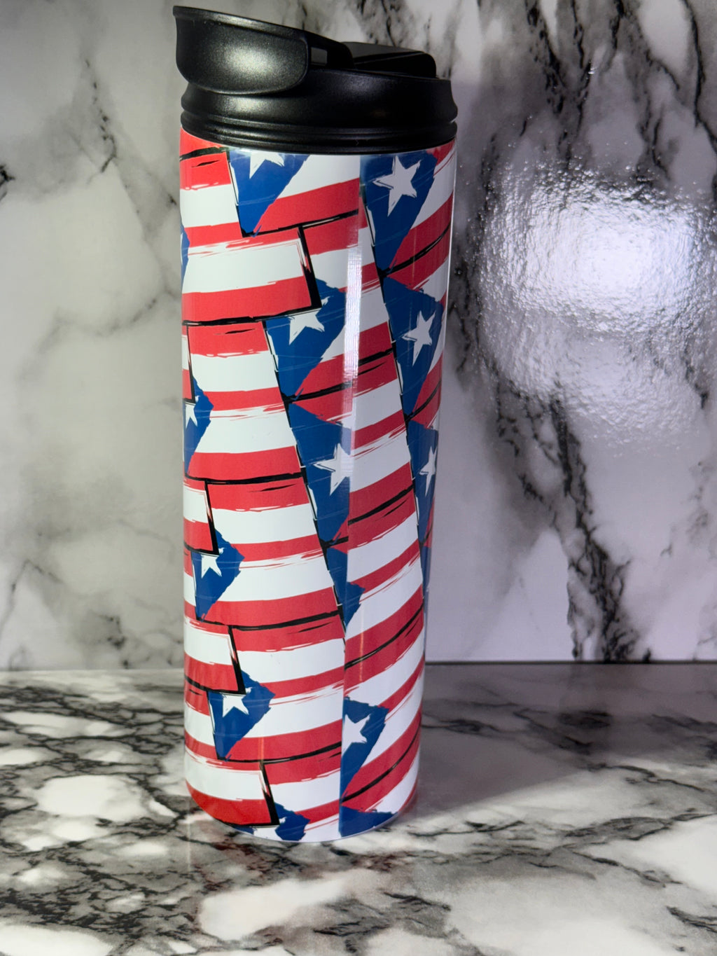 🇵🇷 Puerto Rican Flag 20 oz Tumbler | Puerto Rico Pride Stainless Steel Tumbler