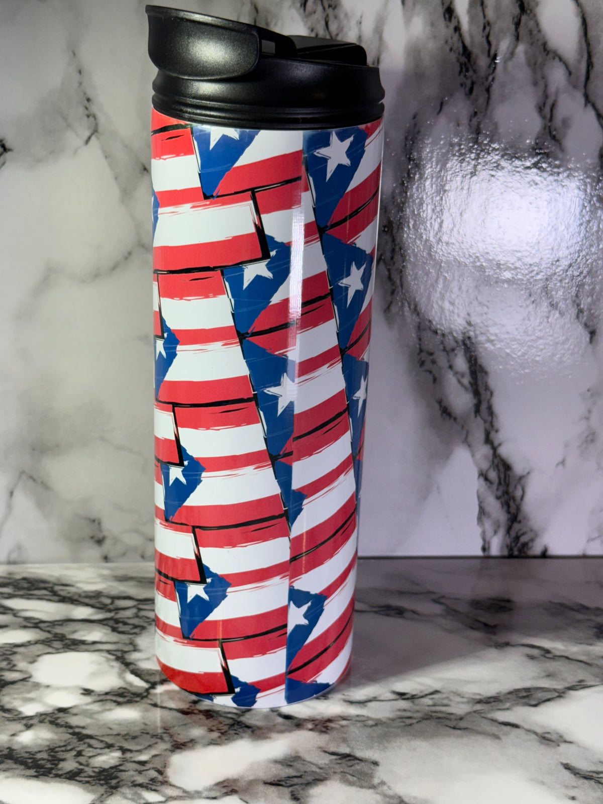 🇵🇷 Puerto Rican Flag 20 oz Tumbler | Puerto Rico Pride Stainless Steel Tumbler