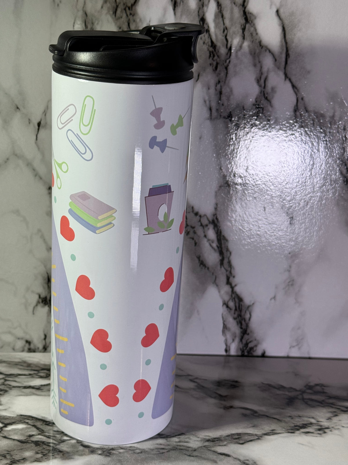 🍎 The Best Teacher Ever  20 oz Tumbler with Dual-Drink Lid | Teacher Gift