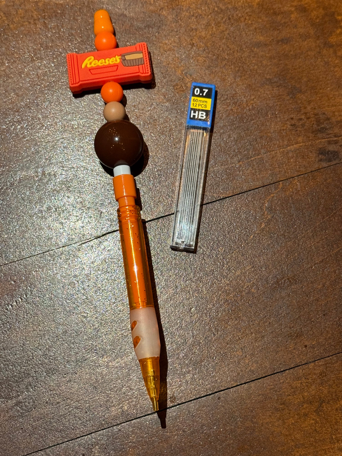 Chocolate Bar Beaded Mechanical Pencils