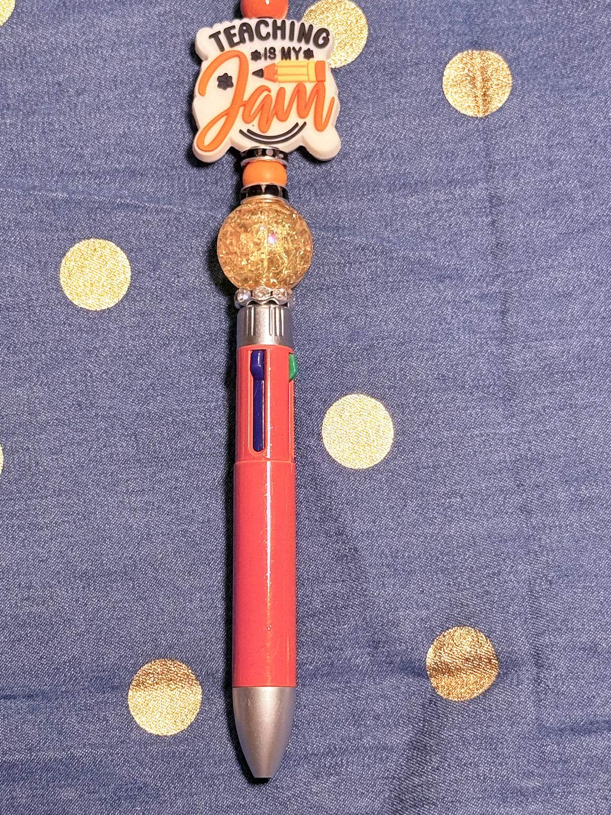 🍎 6-Color Teacher-Themed Ballpoint Pen 🖊️