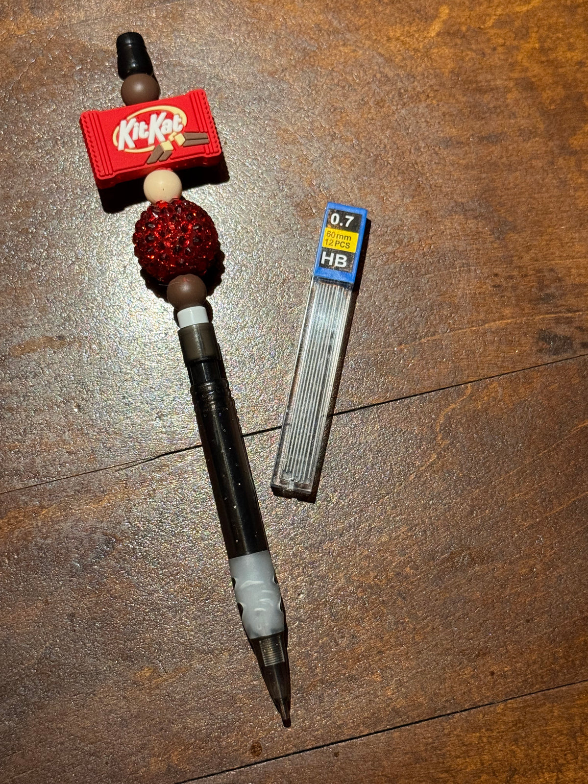 Chocolate Bar Beaded Mechanical Pencils
