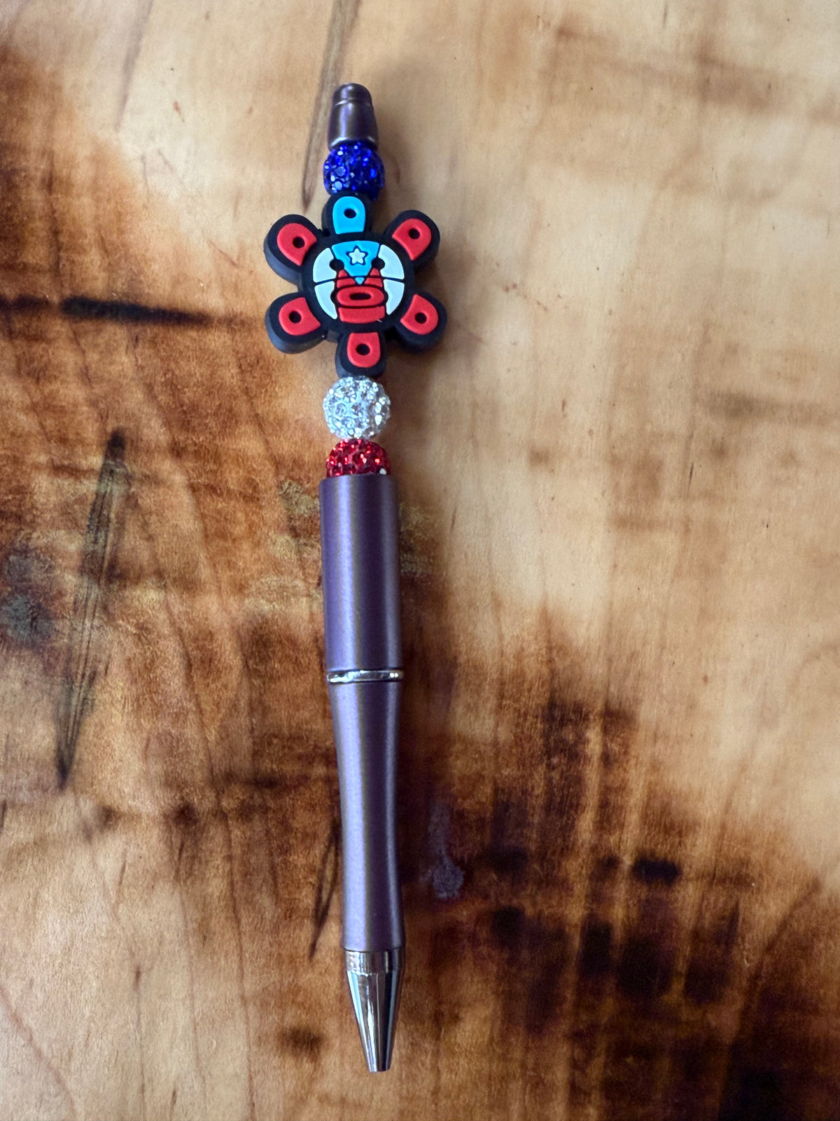 Beaded Pens ~Puerto Rico Pride