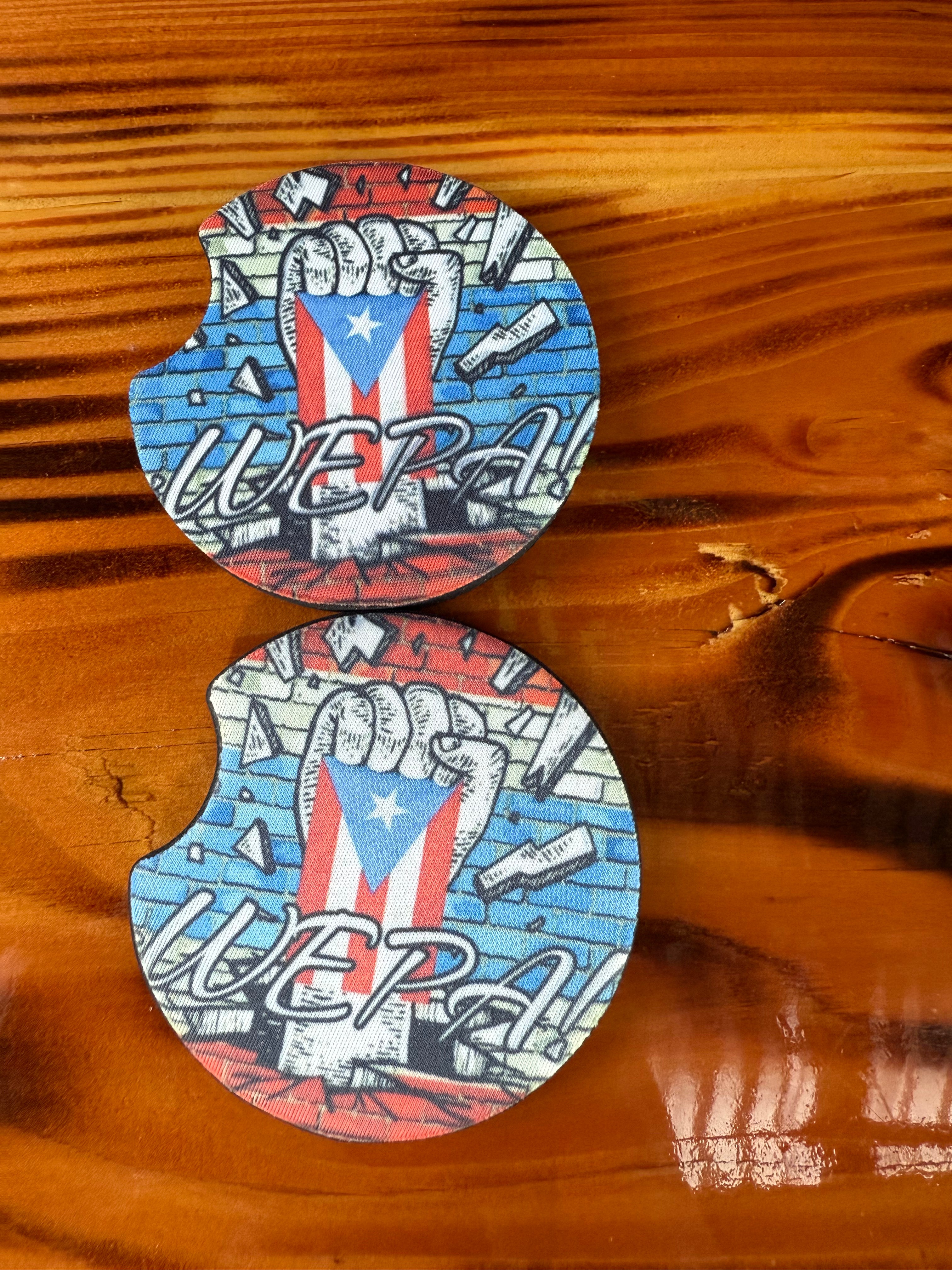 Puerto Rico Pride Car Coasters