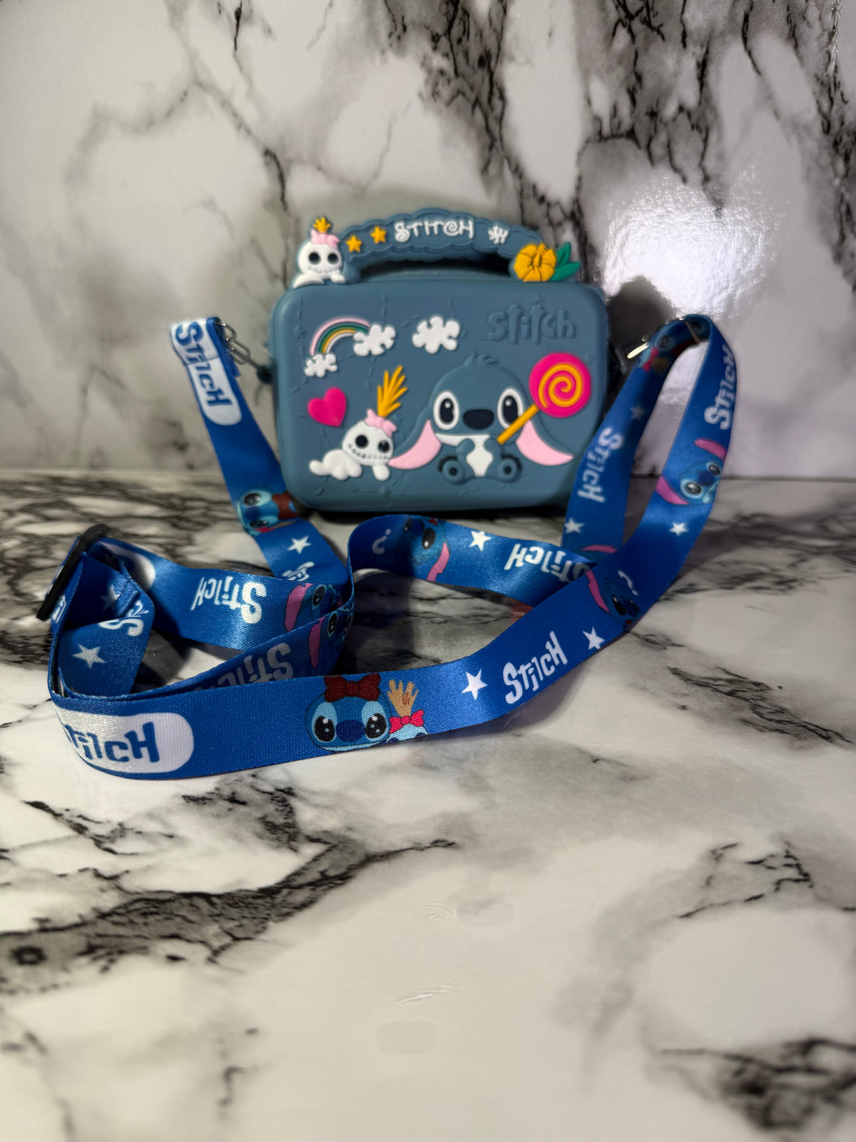 💙 Blue Character-Inspired Kids Crossbody Bag | 3D Shoulder Bag