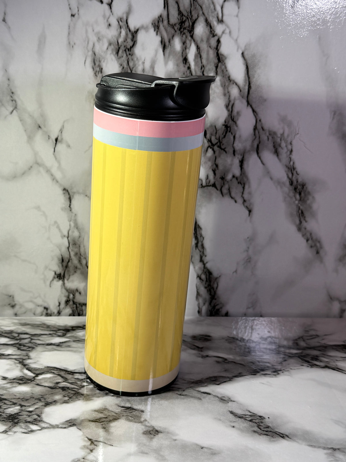 “Never Give Up” No. 2 Pencil 20 oz Tumbler | Teacher & Educator Gift