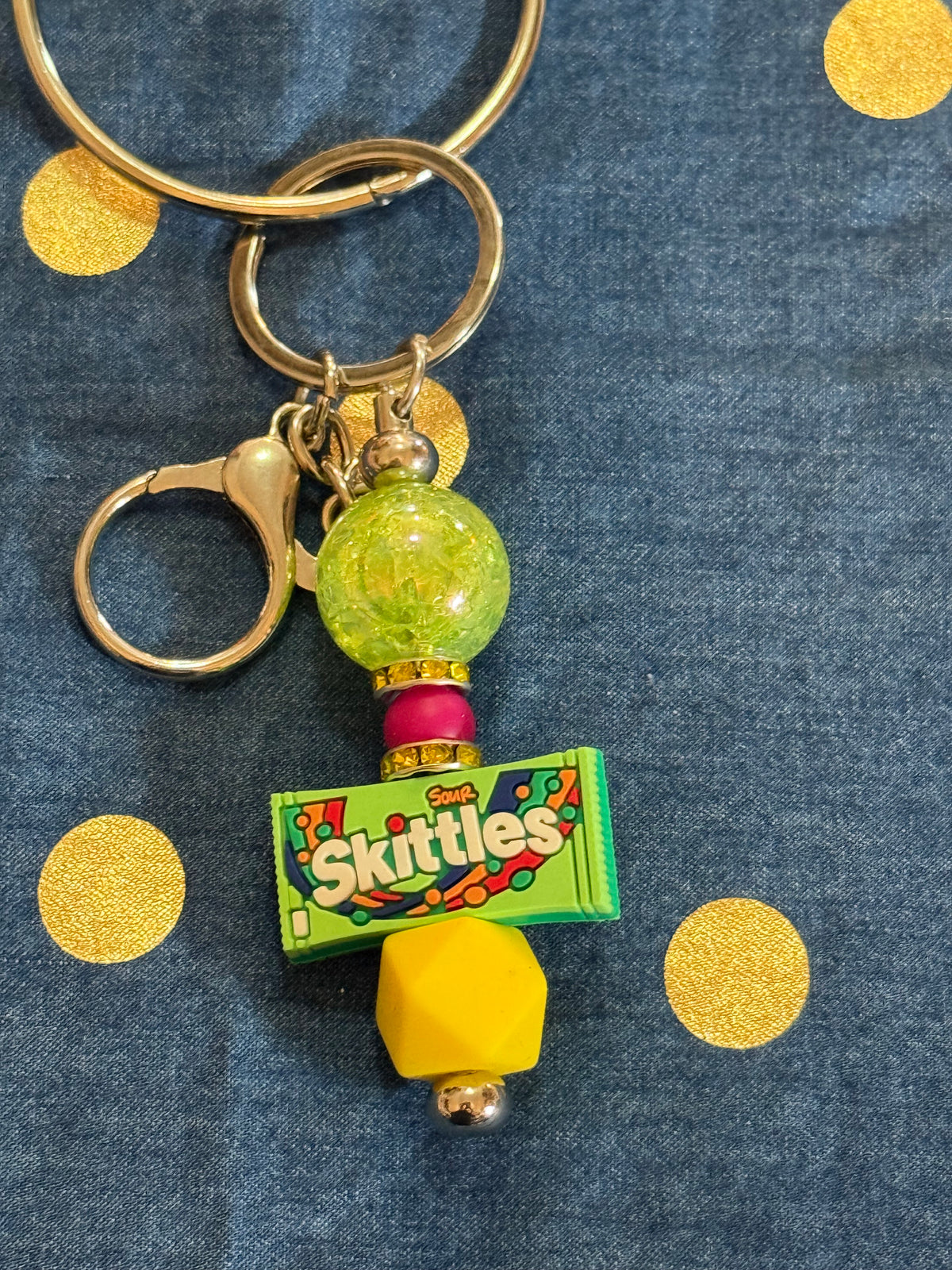 🍭 Handmade Candy-Themed Beaded Keychains