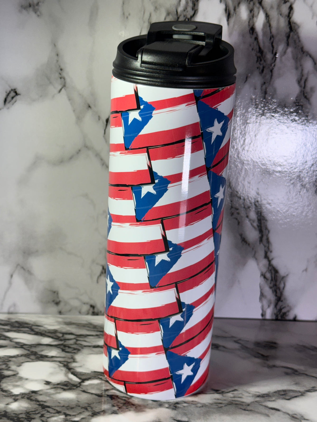 🇵🇷 Puerto Rican Flag 20 oz Tumbler | Puerto Rico Pride Stainless Steel Tumbler