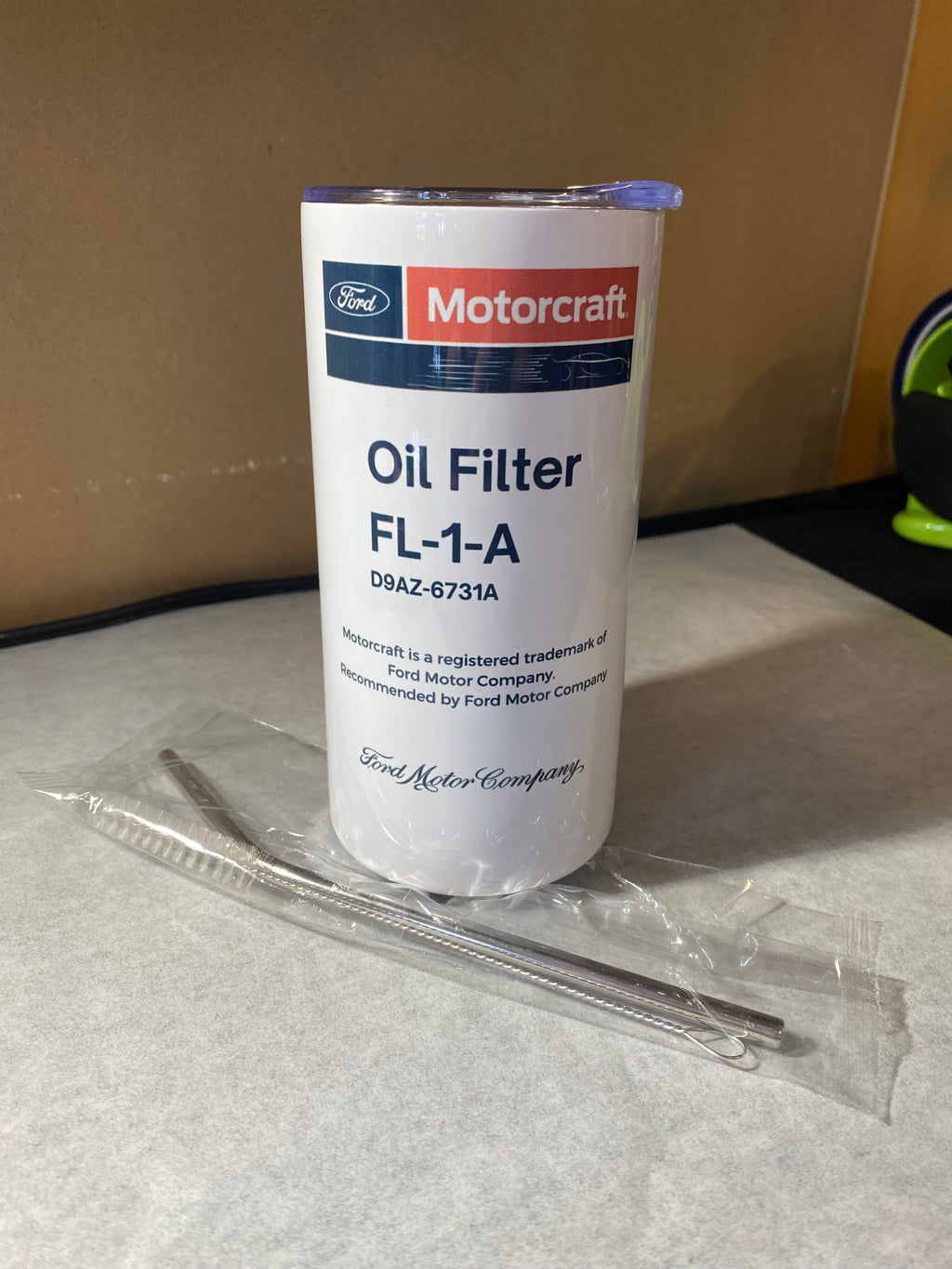 🚗 12 oz Automotive Oil Filter-Inspired Tumbler