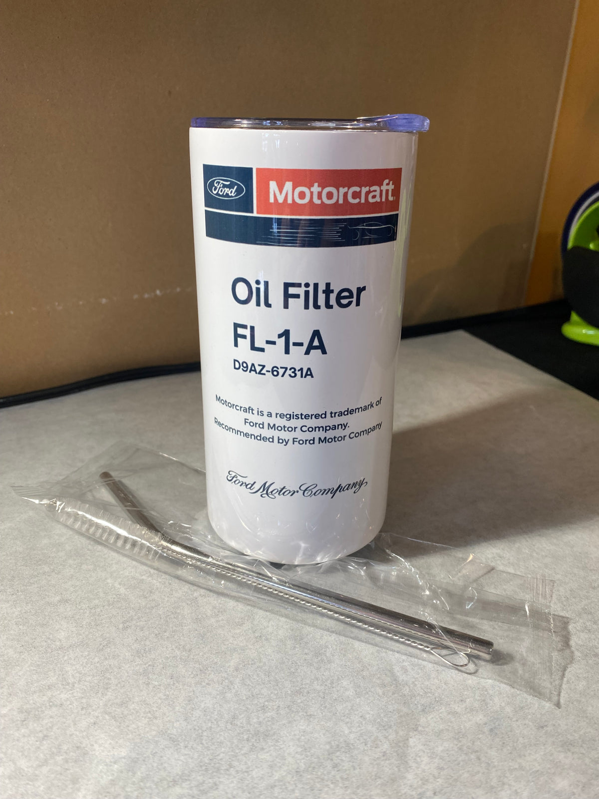 🚗 12 oz Automotive Oil Filter-Inspired Tumbler