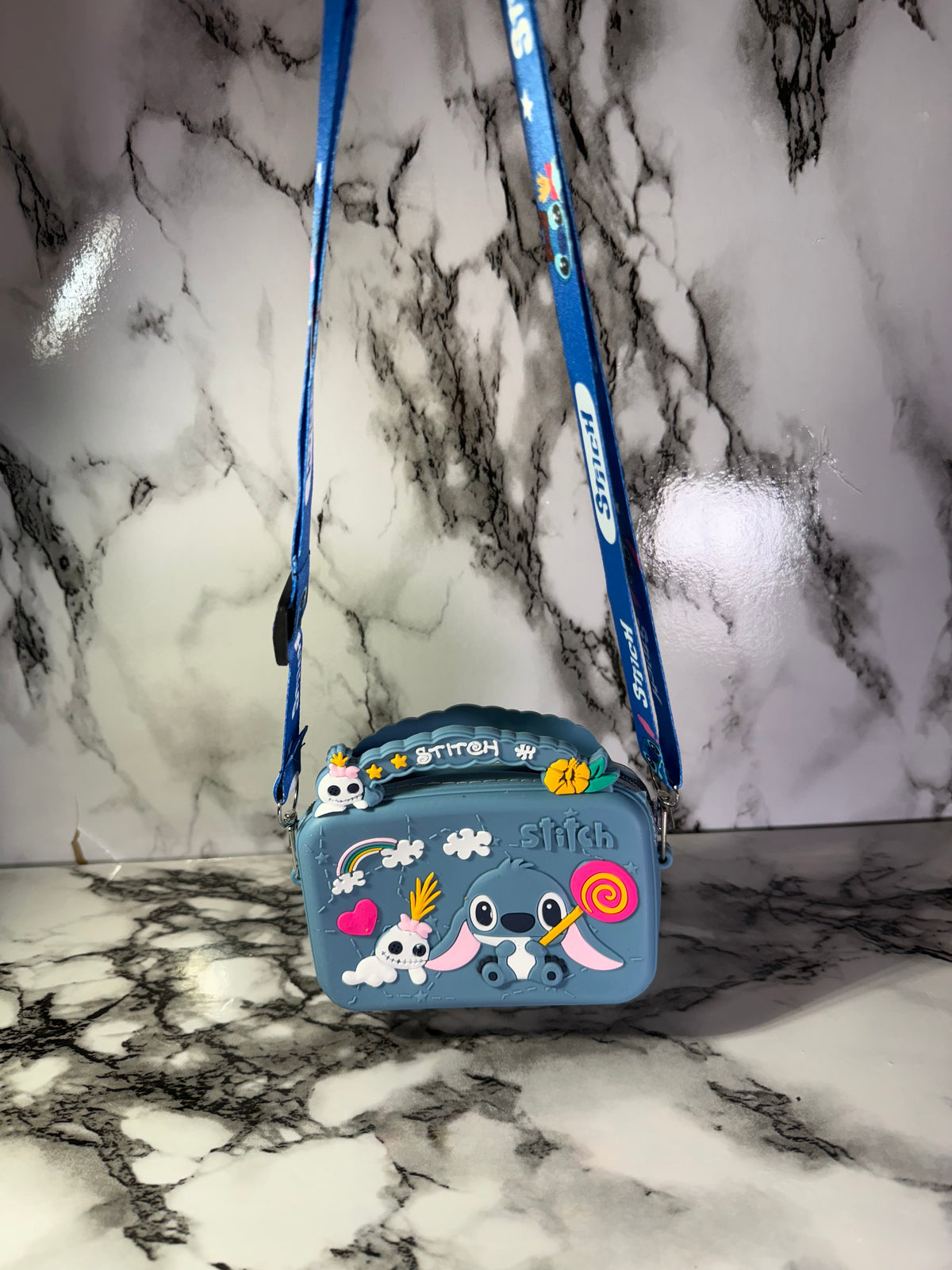 💙 Blue Character-Inspired Kids Crossbody Bag | 3D Shoulder Bag