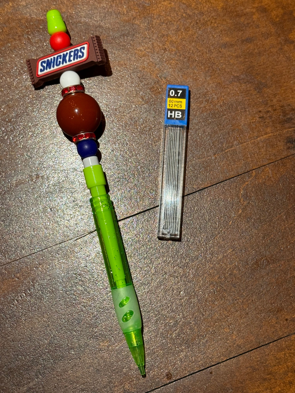 Chocolate Bar Beaded Mechanical Pencils