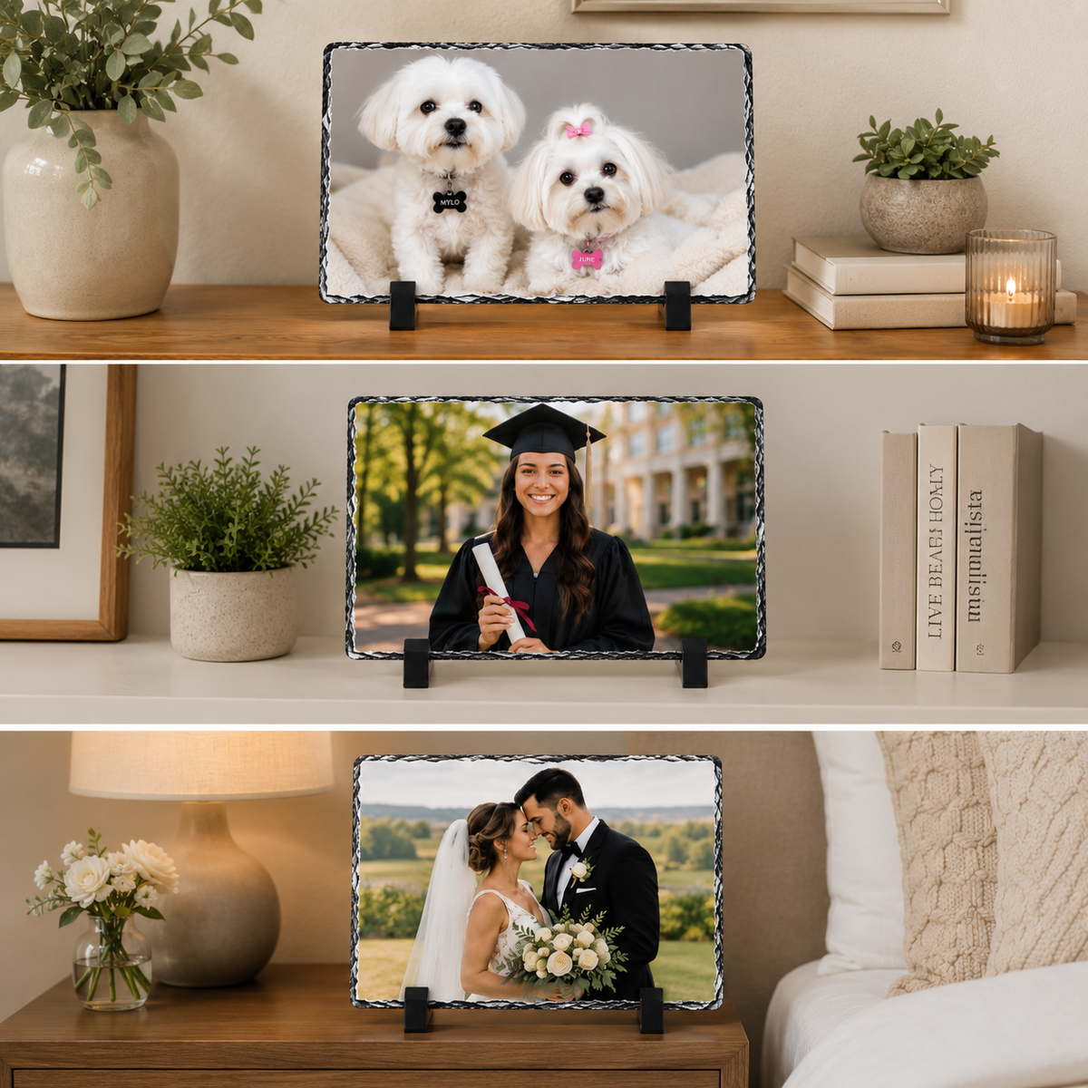 Personalized Photo Slate Plaque