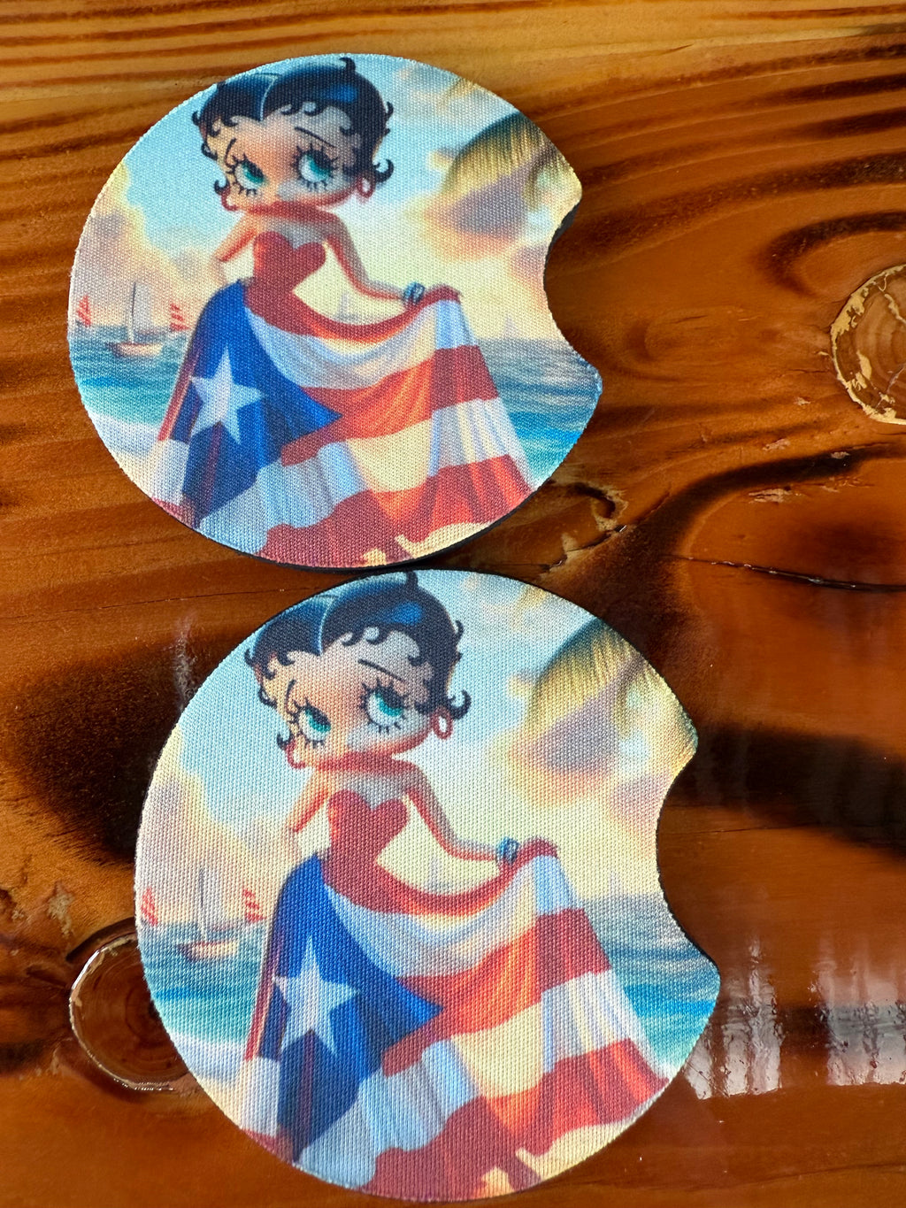 Puerto Rico Pride Car Coasters