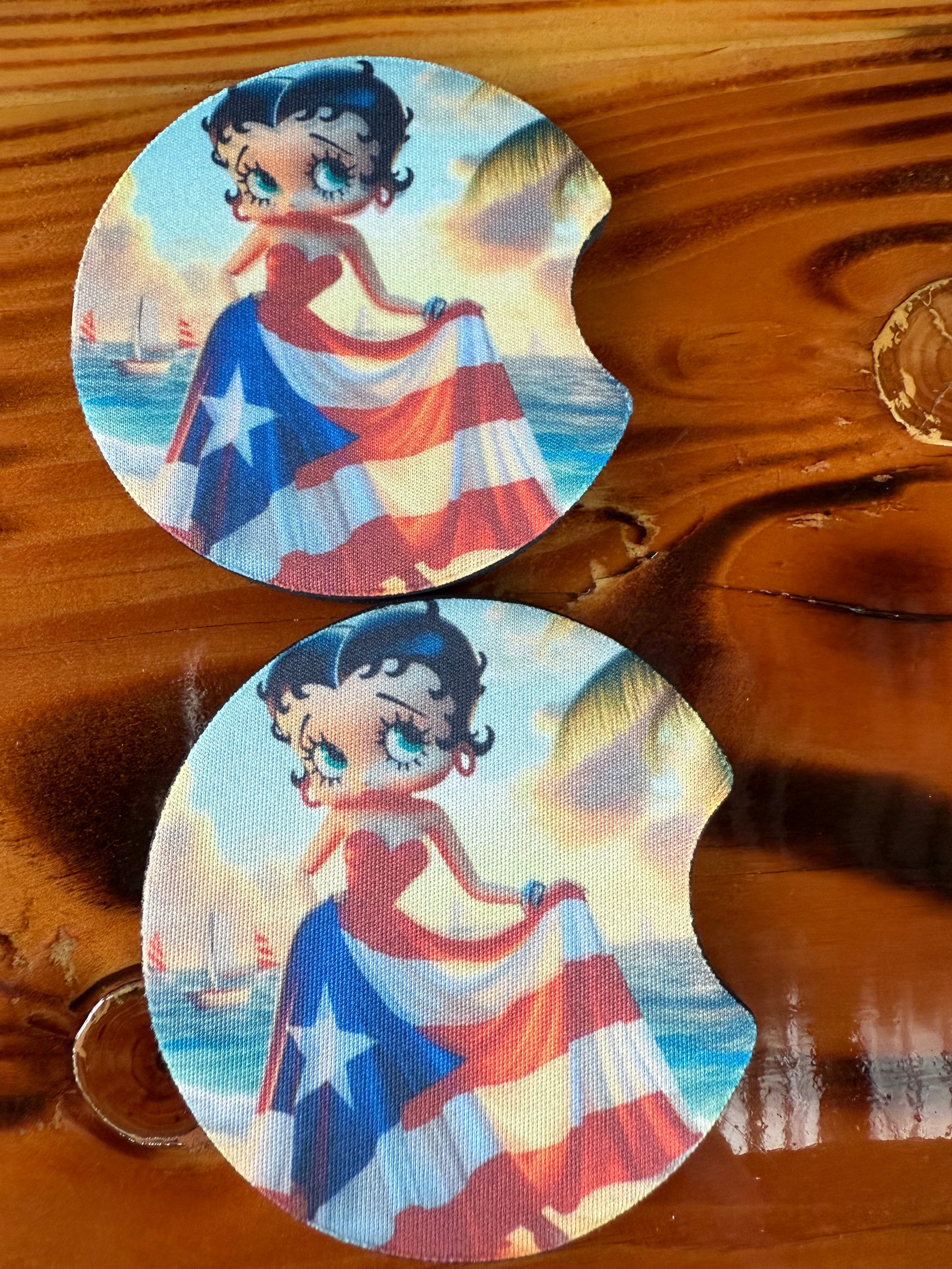 Puerto Rico Pride Car Coasters
