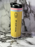 “Never Give Up” No. 2 Pencil 20 oz Tumbler | Teacher & Educator Gift