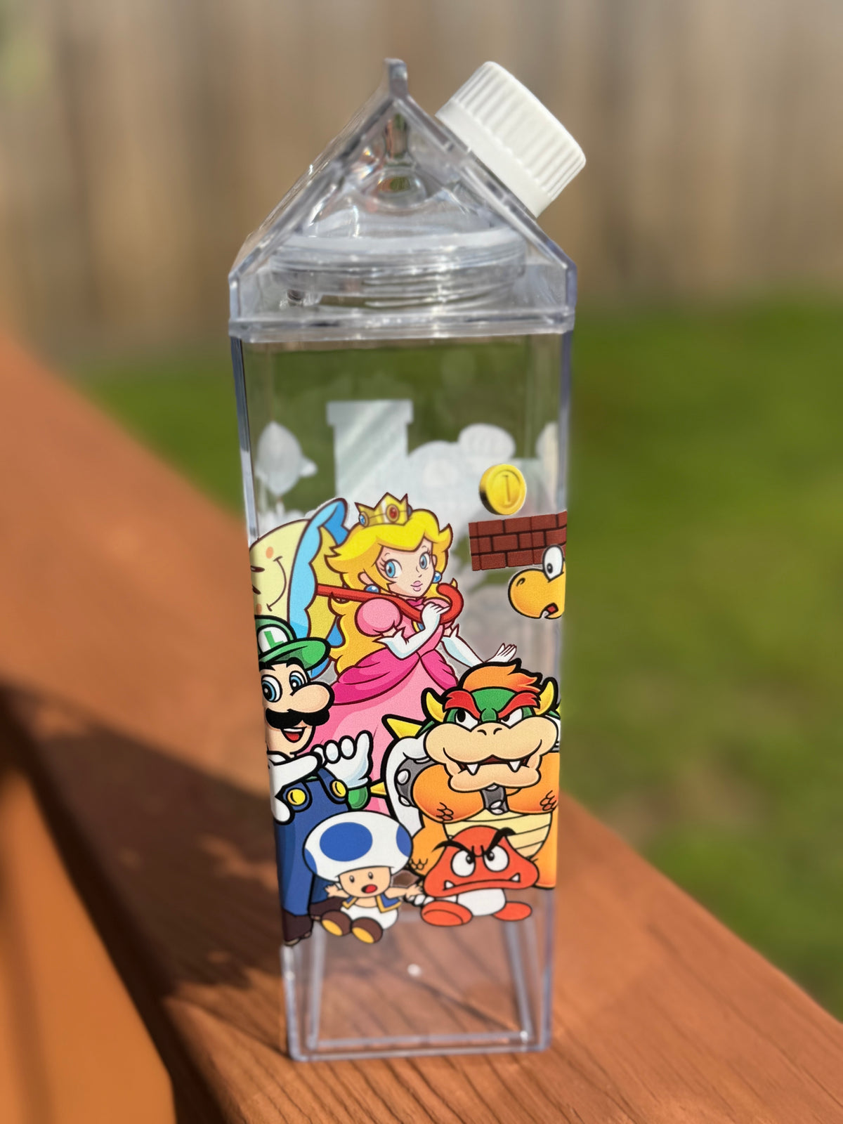 👾 Cute Retro Video Game Friends Kids Water Bottle