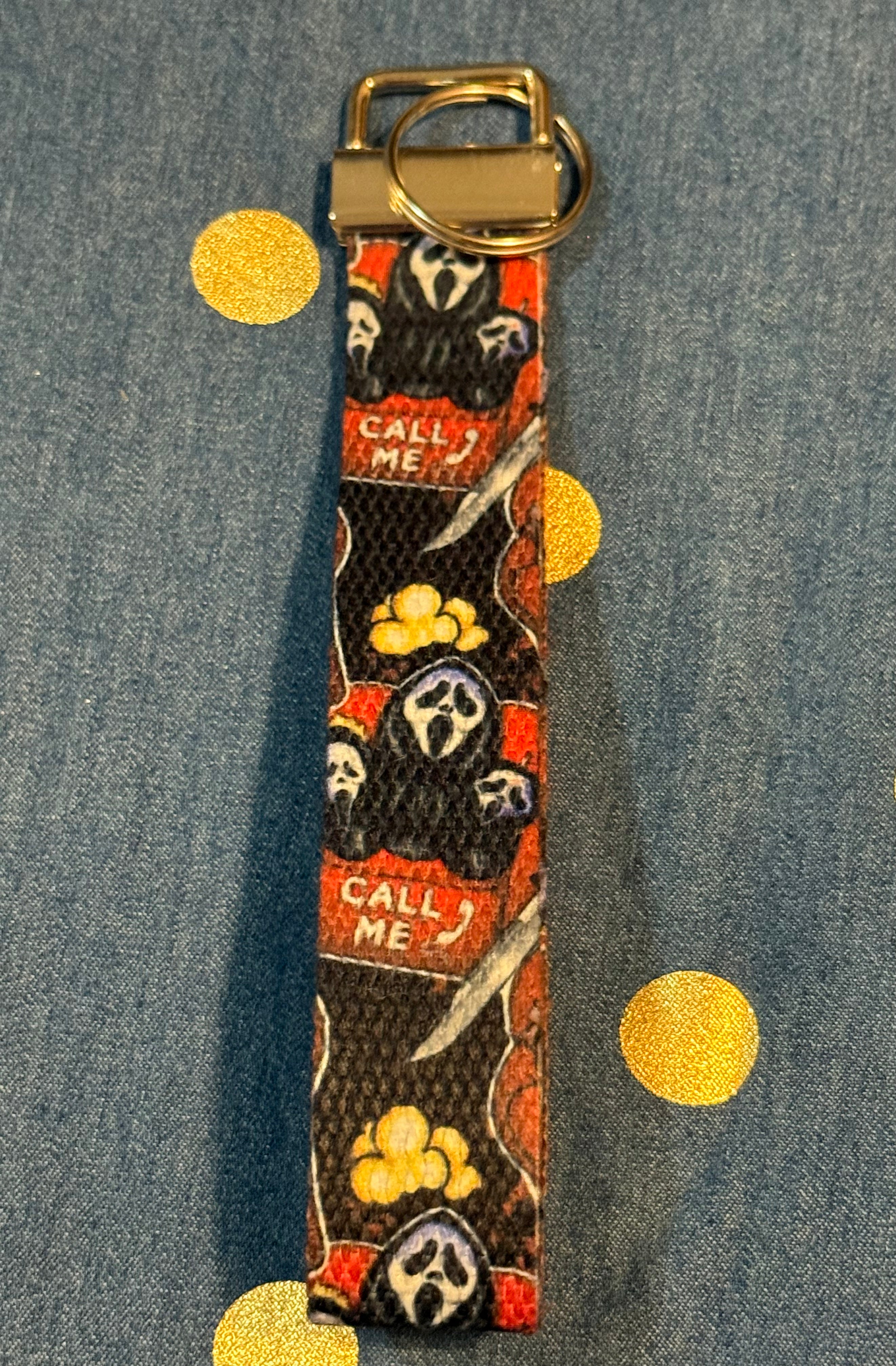 🗝️ Fabric Wristlet Keychain ✨
