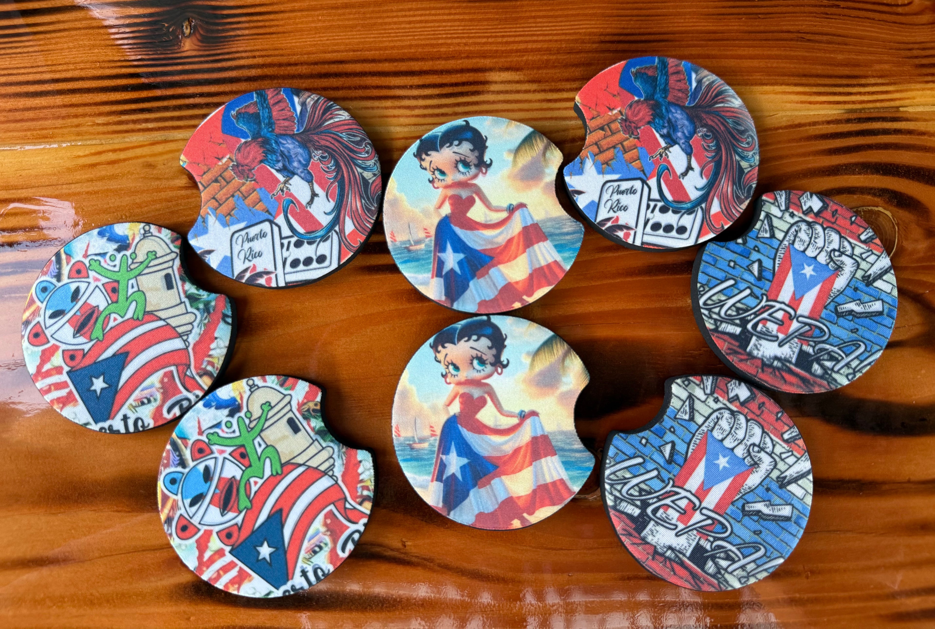 Puerto Rico Pride Car Coasters