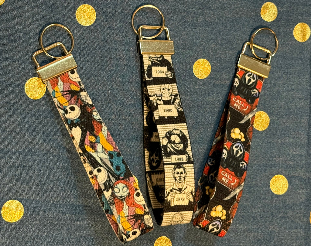 🗝️ Fabric Wristlet Keychain ✨