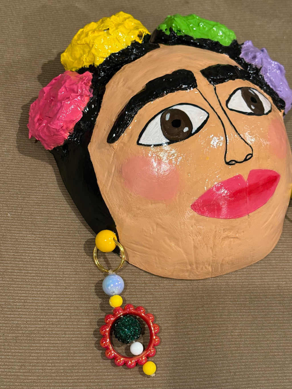 La Reina del Carnaval – Handmade Vejigante Art Mask