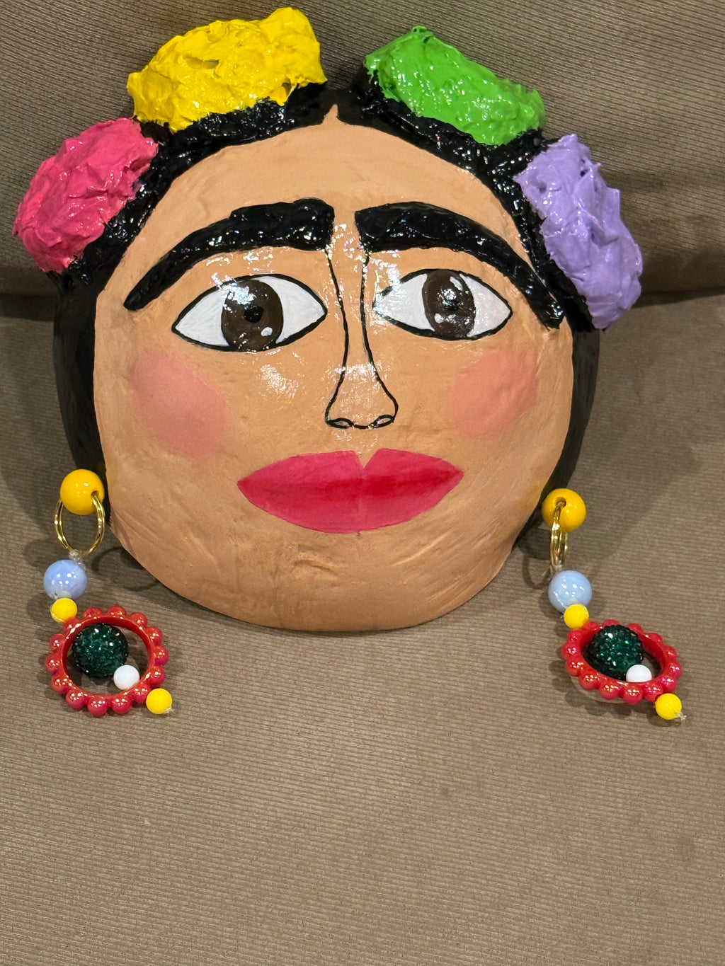 La Reina del Carnaval – Handmade Vejigante Art Mask