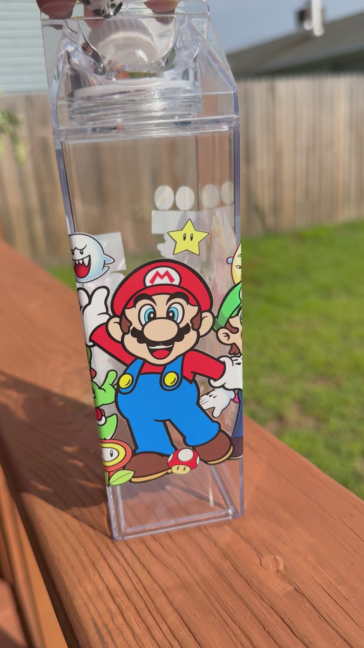 👾 Cute Retro Video Game Friends Kids Water Bottle